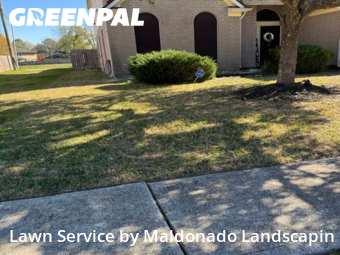 Lawn Mowing Servicein Humble,77346,Lawn Cut by Maldonado Landscapin, work completed in Jan , 2026