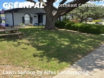 Lawn mowed in Carrollton, 75007