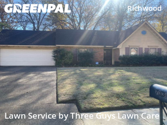 Grass Services in Memphis, 38125, Backyard Mowing by Three Guys Lawn Care, work completed in Dec , 2025