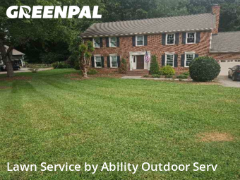 Grass Cutin Huntersville,28078,Lawn Cutting by Ability Outdoor Serv, work completed in Dec , 2025