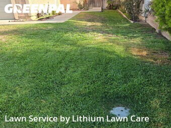 Lawn mowing work completed in Colton, CA