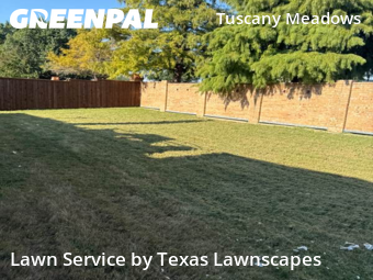 Lawn Care Servicein Frisco,75035,Lawn Cut by Texas Lawnscapes, work completed in Dec , 2025