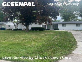 Lawn Carein Saginaw,48603,Lawn Care Service by Chuck’s Lawn Care , work completed in Oct , 2025