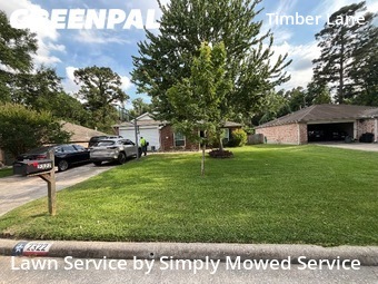Lawn Mowin Spring,77373,Lawn Mowing by Simply Mowed Service, work completed in Jun , 2026