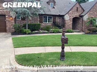 Landscaping Renovation In Tulsa,74133,Landscaping Installation by V&M Landscaping, work completed in Jun , 2026