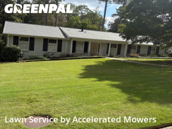 Weekly Mowing in Mountain Brook, 35223, Turf Services by Accelerated Mowers , work completed in Nov , 2025
