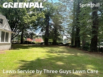 Completed mowing work