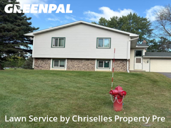 Front Yard Mowing in Maple Grove, 55369, Lawn Work by Chriselles Property Pre, work completed in Nov , 2025