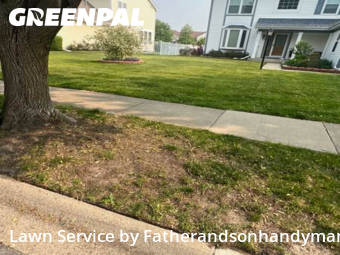 Grass Cutin Palatine,60074,Lawn Care by Fatherandsonhandyman, work completed in Dec , 2025