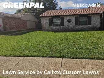 Yard Mowingin Mesquite,75150,Lawn Cutting by Calixto Custom Lawns, work completed in Dec , 2025