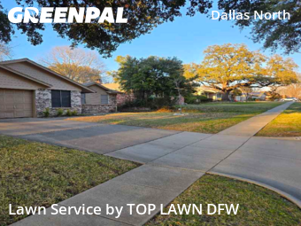 Lawn mowed in Plano, 75075