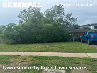 Lawn Cutin Bellaire,77401,Yard Mowing by Prizel Lawn Services, work completed in Dec , 2025
