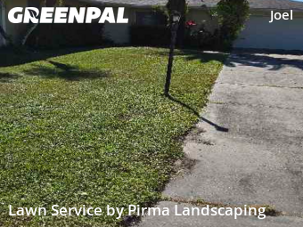 Front Yard Mowing in Lehigh Acres, 33936, Weed Trimming by Pirma Landscaping, work completed in Dec , 2025