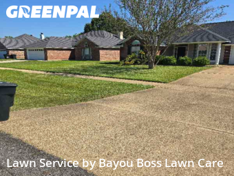 Front Yard Mowing in Bossier City, 71111, Garden Trimming by Bayou Boss Lawn Care, work completed in Nov , 2025