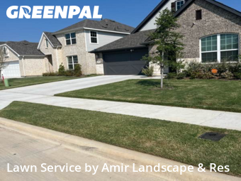 Yard Mowingin Fort Worth,76123,Yard Cutting by Amir Landscape & Res, work completed in Jan , 2026