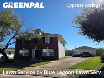 Grass Cutin Cypress,77433,Lawn Mowing by Blue Lagoon Lawn Serv, work completed in Jun , 2026