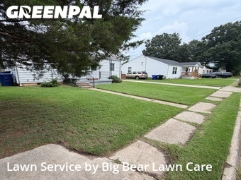 Completed mowing work