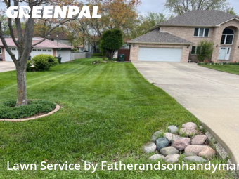 Grass Cuttingin Palatine,60067,Lawn Maintenance by Fatherandsonhandyman, work completed in Dec , 2025