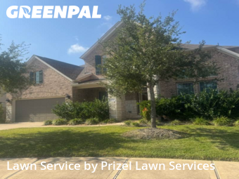 Mowing Services in Richmond, 77407, Front Yard Mowing by Prizel Lawn Services, work completed in Dec , 2025