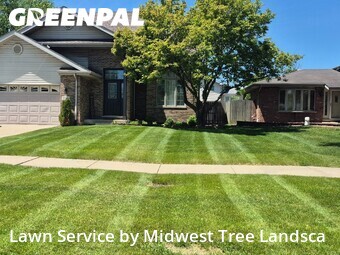Completed mowing work