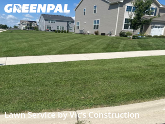 Yard Mowing in Yorkville, 60560, Front Yard Mowing by Vic’s Construction , work completed in Dec , 2025