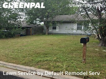 Completed mowing work