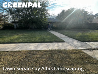 Landscaping Installation Plano,75075,Landscaping Maintenance by Alfas Landscaping, work completed in Dec , 2025