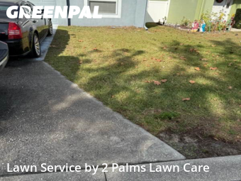 Grass Cutin Sanford,32773,Yard Mowing by 2 Palms Lawn Care, work completed in Jan , 2026