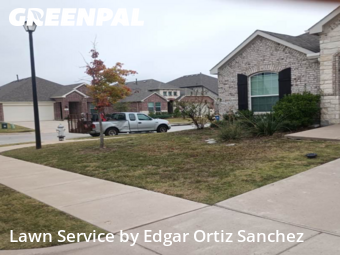 Yard Cutting in Princeton, 75407, Front Yard Mowing by Edgar Ortiz Sanchez, work completed in Nov , 2025