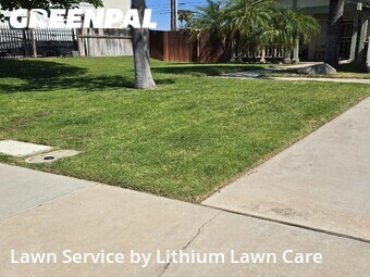 Lawn mowing work completed in Perris, CA