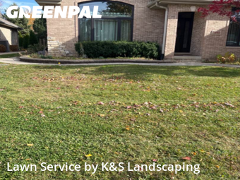 Lawn Servicein Orland Park,60467,Grass Cut by K&S Landscaping, work completed in Feb , 2026