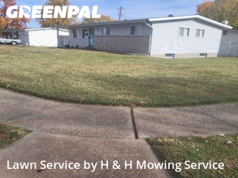 Lawn Carein Florissant,63031,Yard Mowing by H & H Mowing Service, work completed in Dec , 2025