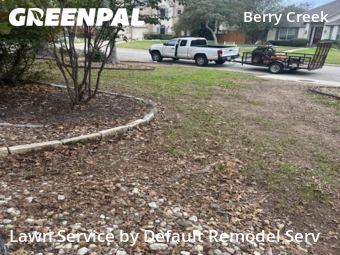 Landscaping Maintenance in Georgetown, 78628, Grass Cutting by Default Remodel Serv, work completed in Dec , 2025