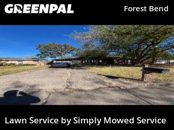 Lawn Maintenancein Friendswood,77546,Yard Mowing by Simply Mowed Service, work completed in Jan , 2026