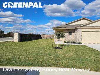 Lawn Cuttingin New Braunfels,78130,Lawn Cutting by Honey Bear Mowing, work completed in Dec , 2025