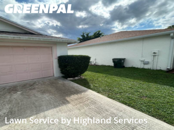 Front Yard Mowing in Greenacres, 33413, Yard Upkeep by Highland Services, work completed in Nov , 2025