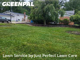 Weekly Mowing in North Olmsted, 44070, Front Yard Mowing by Just Perfect Lawn Care, work completed in Oct , 2025