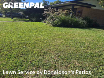 Grass Cuttingin Garland,75041,Lawn Cutting by Donaldson's Patios, work completed in Dec , 2025