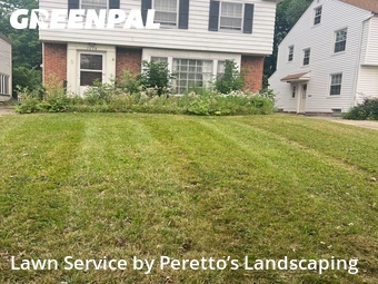 Completed mowing work