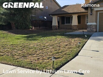 Lawn mowing work completed in Riverside, CA