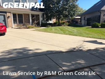Turf Services in Darien, 60561, Front Yard Mowing by R&M Green Code Llc, work completed in Nov , 2025