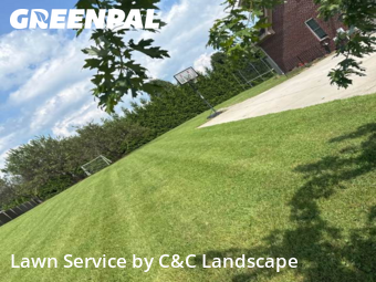 Lawn Management in Oak Ridge, 27310, Backyard Mowing by C&C Landscape, work completed in Nov , 2025