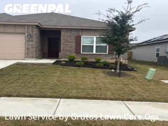 Lawn Cutin New Braunfels,78130,Lawn Cutting by Grutas Lawn Care Ogs, work completed in Feb , 2026