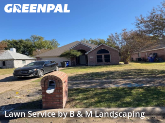 Lawn Mowing in Forney, 75126, Garden Trimming by B & M Landscaping, work completed in Nov , 2025