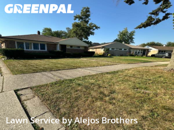 Yard Cuttingin Elmhurst,60126,Lawn Maintenance by Alejos Brothers, work completed in Nov , 2025