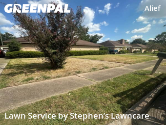 Front Yard Mowing in Stafford, 77477, Yard Maintenance by Stephen’s Lawncare, work completed in Nov , 2025