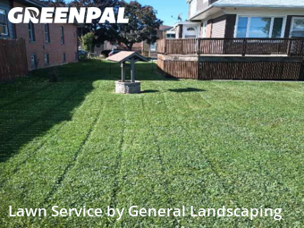 Backyard Mowing in Melrose Park, 60160, Lawn Work by General Landscaping , work completed in Nov , 2025