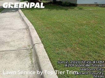Lawn Cuttingin Haltom City,76117,Lawn Service by Top Tier Trim, work completed in Jun , 2026