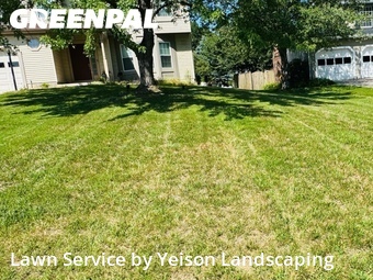 Completed mowing work