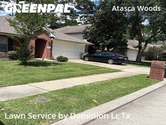 Grass Cutin Atascocita,77346,Lawn Mowing Service by Dominion Lc Tx, work completed in Jun , 2026